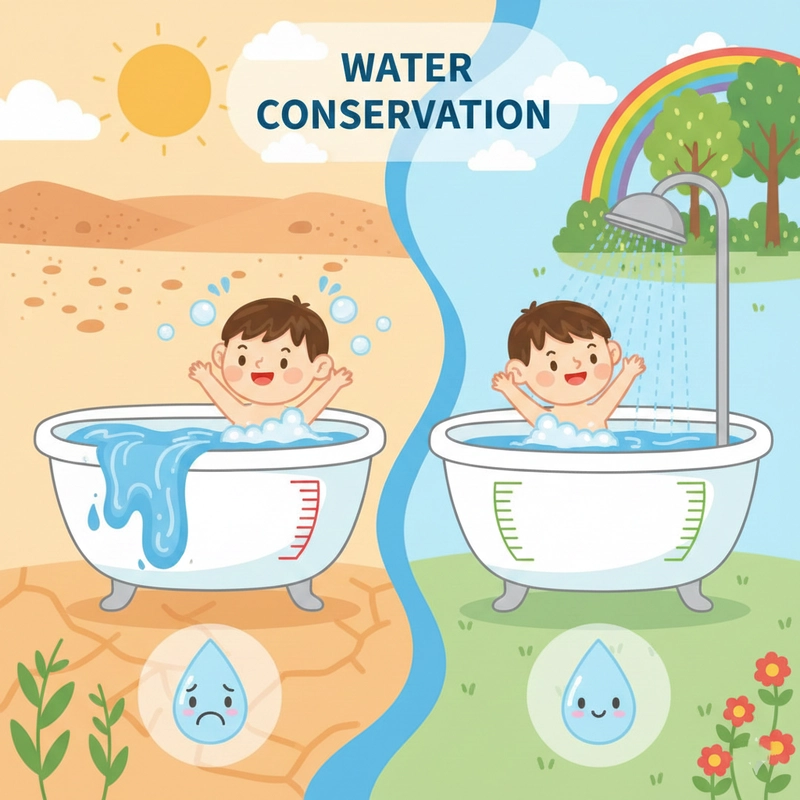 Tranh vẽ tiết kiệm nước truyền cảm hứng