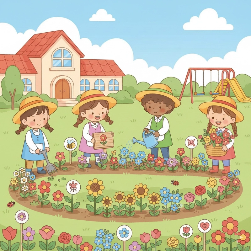 Tranh vẽ trường tiểu học đẹp nhất 3d