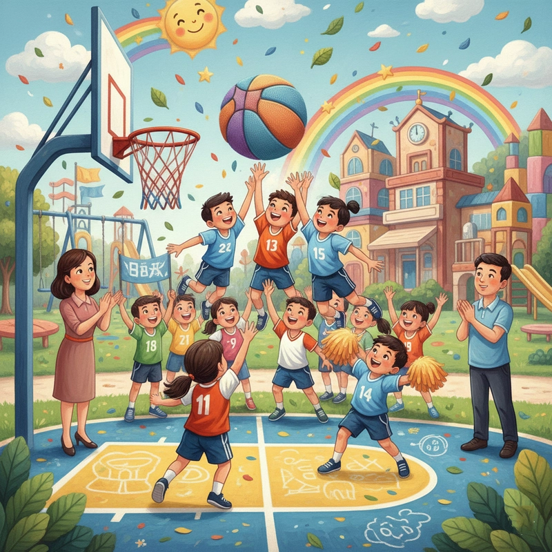 Tranh vẽ trường tiểu học phong cách nghệ thuật