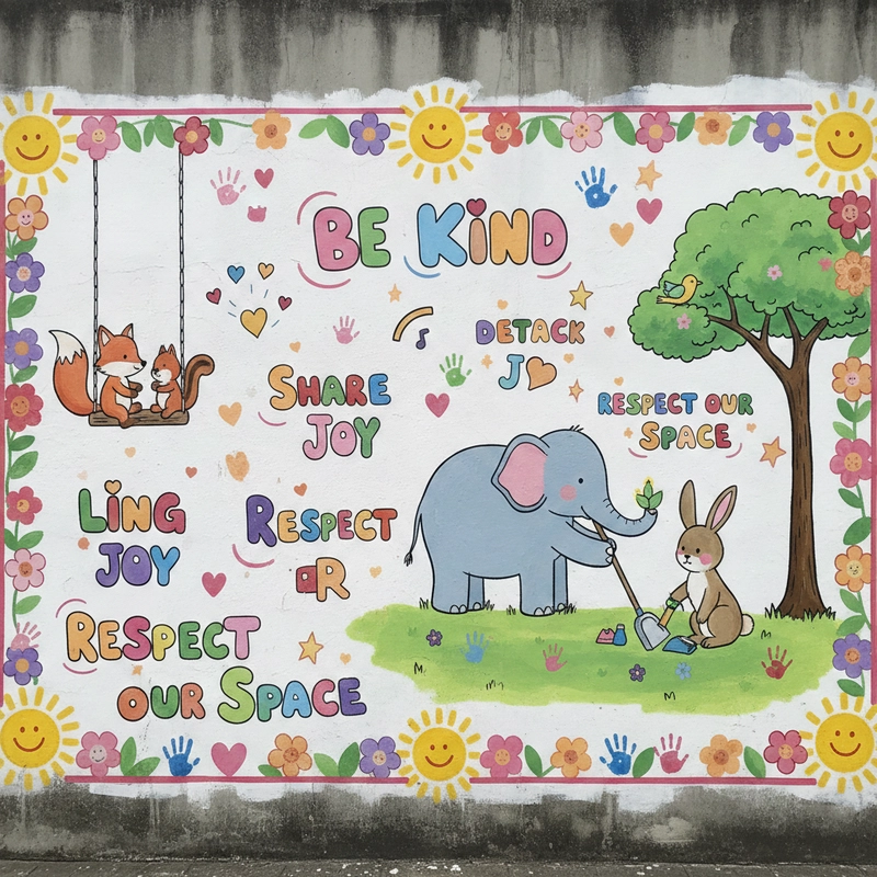 Tranh vẽ ứng xử văn minh nơi công cộng ý nghĩa