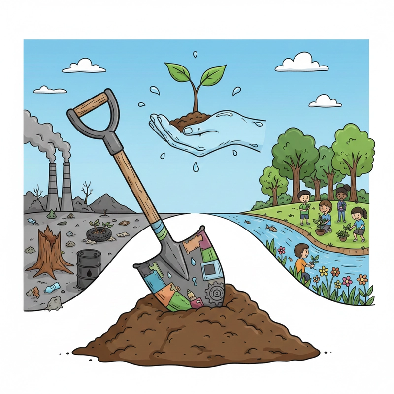 Tranh vẽ về ô nhiễm môi trường mang tính giáo dục