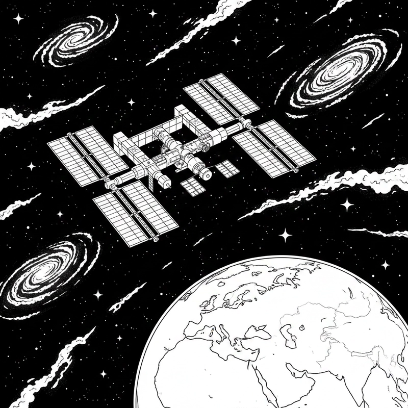 Tranh vũ trụ cho bé tô màu sáng tạo