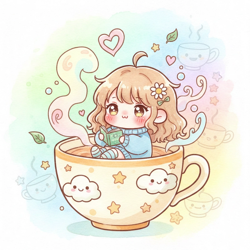 Vẽ Chibi Cute Girl đơn giản cho học sinh.