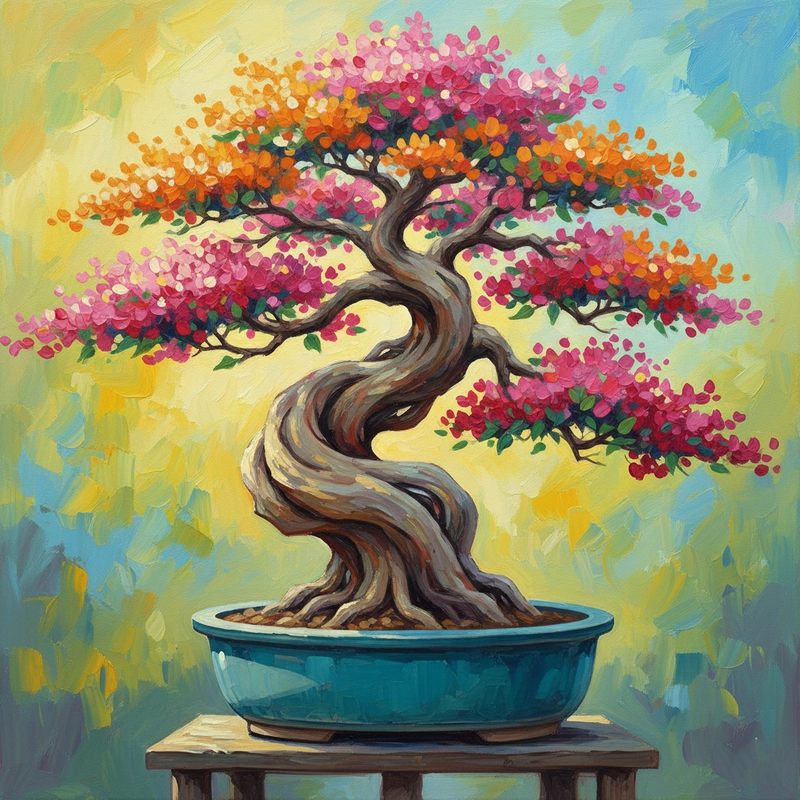 Vẽ hoa giấy phong cách hội họa