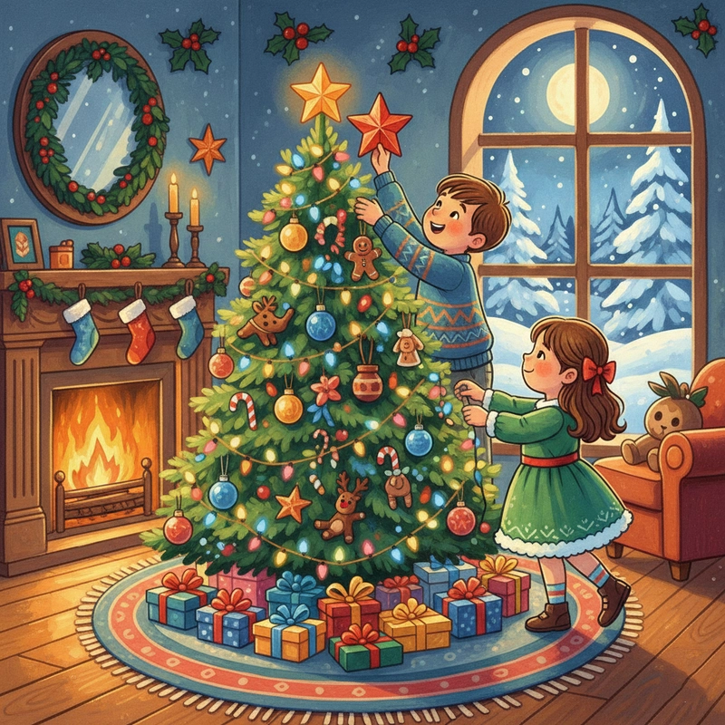 Vẽ tranh Noel đơn giản và đẹp cho học sinh