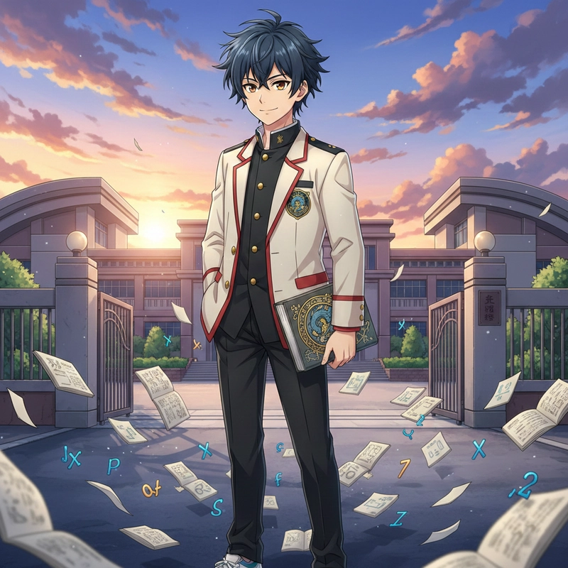 Vẽ tranh anime nam bằng bút chì với độ đậm nhạt rõ