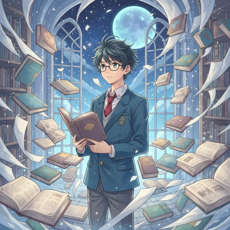 Vẽ tranh anime nam cute theo tạo hình trong trẻo