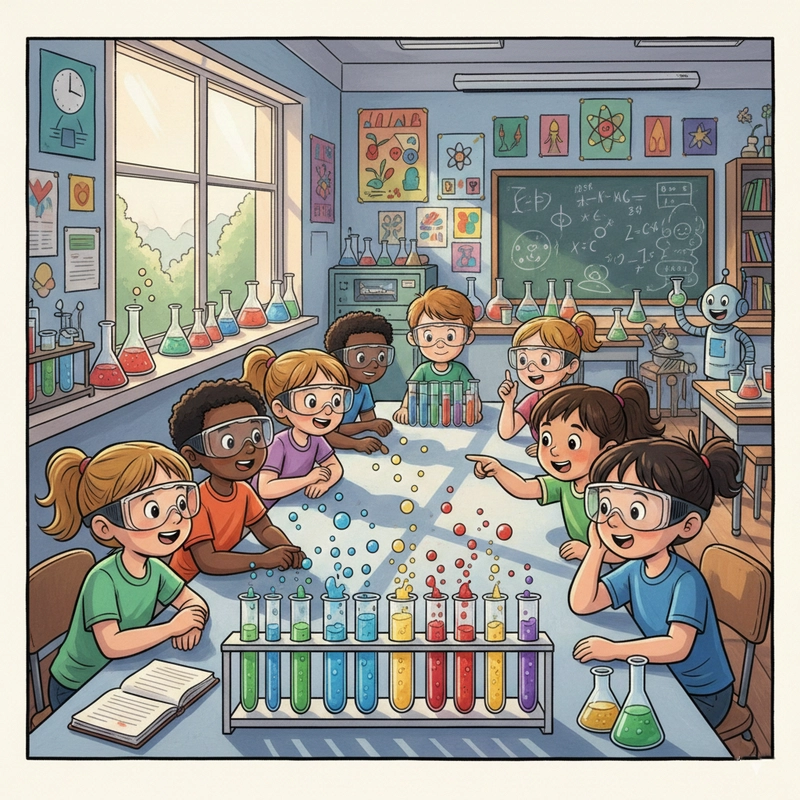 Vẽ tranh các hoạt động ở trường hằng ngày