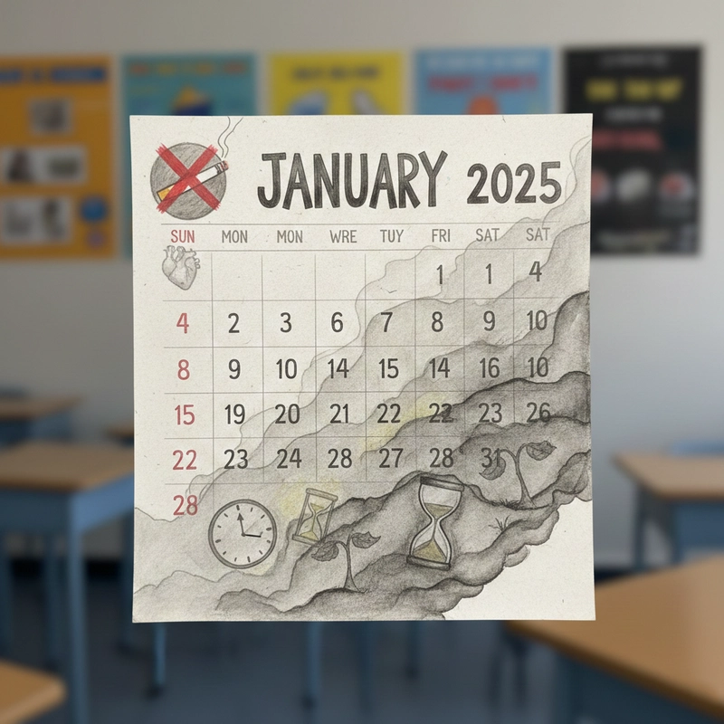 Vẽ tranh cấm hút thuốc lá dùng cho tuyên truyền