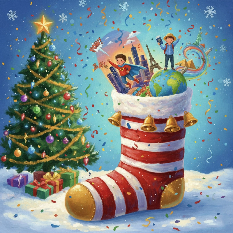 Vẽ tranh chủ đề Giáng Sinh đầy màu sắc