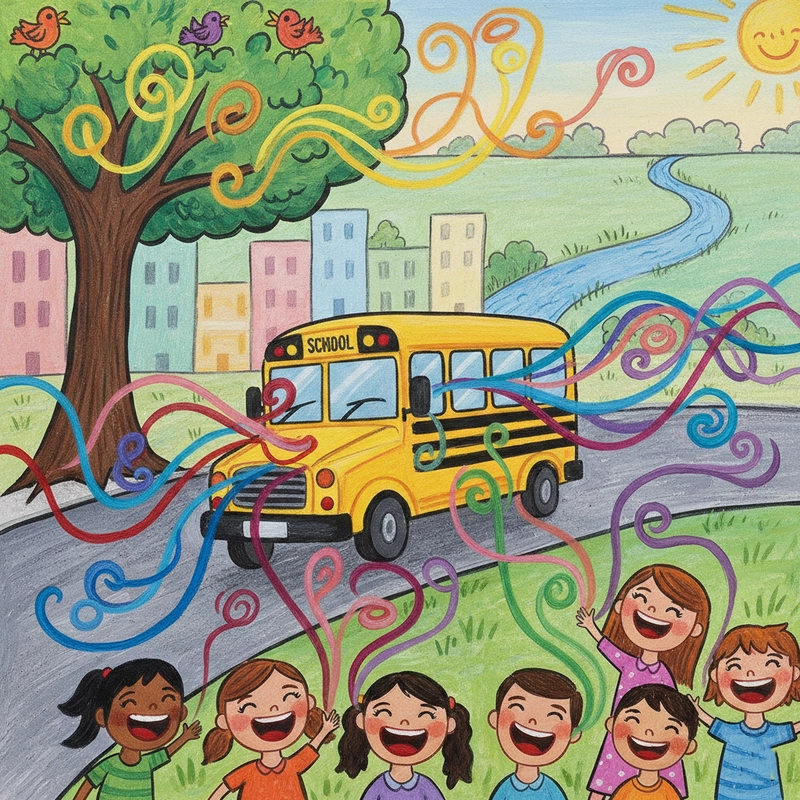 Vẽ tranh chủ đề cuộc sống quanh em đơn giản