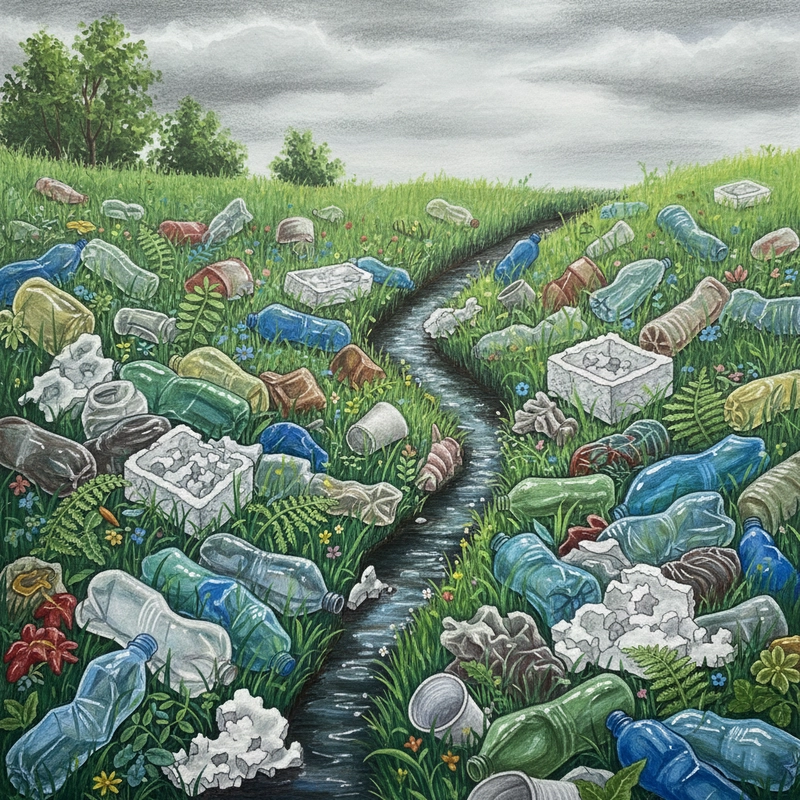 Vẽ tranh chủ đề ô nhiễm môi trường sáng tạo