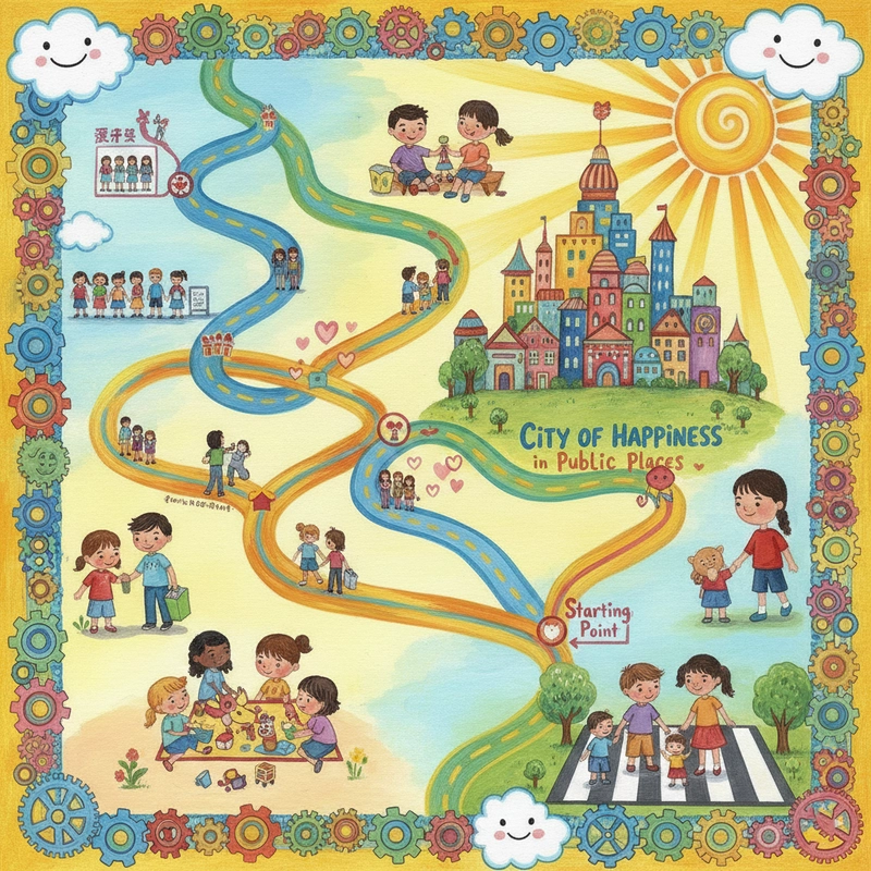 Vẽ tranh chủ đề ứng xử văn minh tươi vui