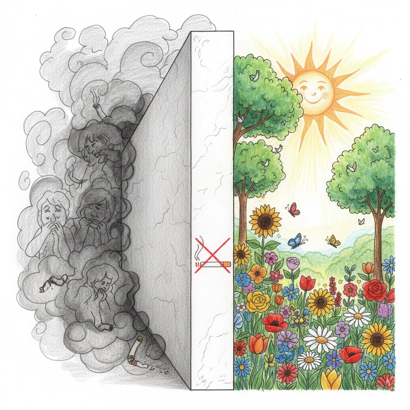 Vẽ tranh cổ động lớp 8 cấm hút thuốc lá