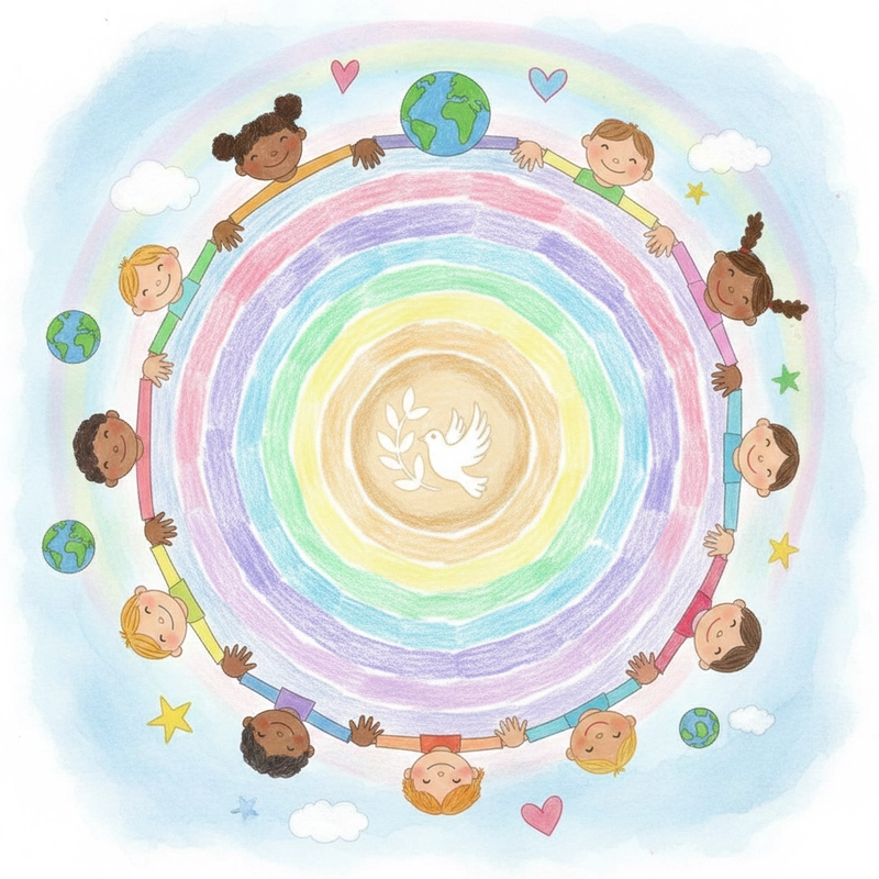 Vẽ tranh đề tài hòa bình lớp 9 sáng tạo