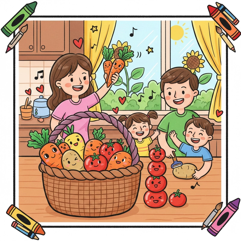 Vẽ tranh đề tài sinh hoạt gia đình gần gũi