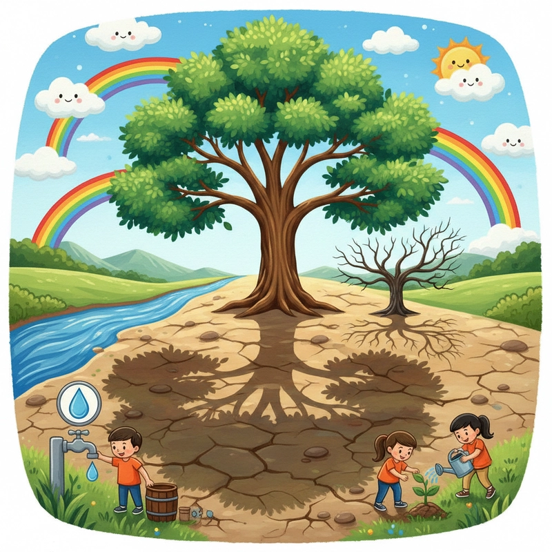 Vẽ tranh đề tài tiết kiệm nước sáng tạo