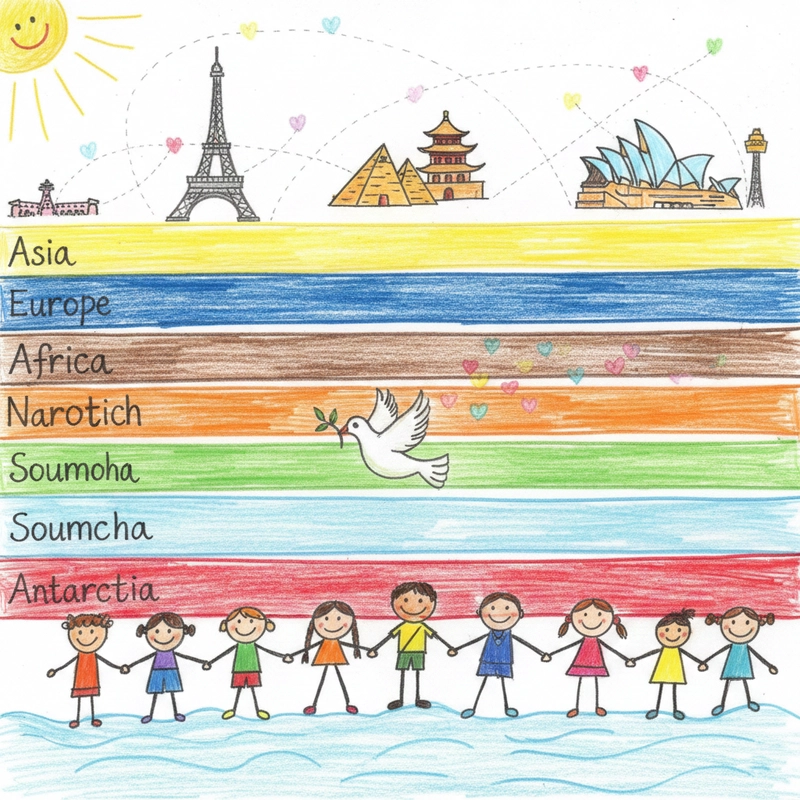 Vẽ tranh hòa bình đơn giản cho thiếu nhi