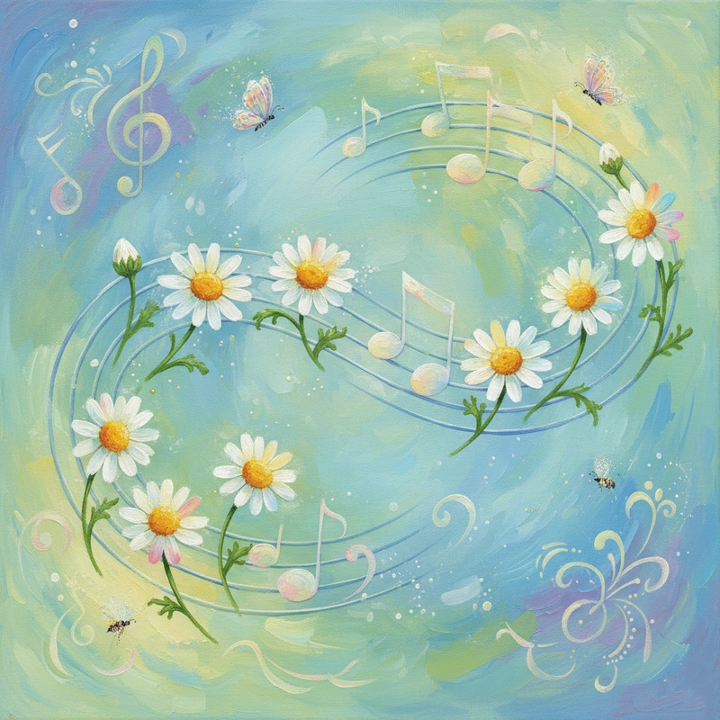 Vẽ tranh hoa cúc họa mi sáng tạo