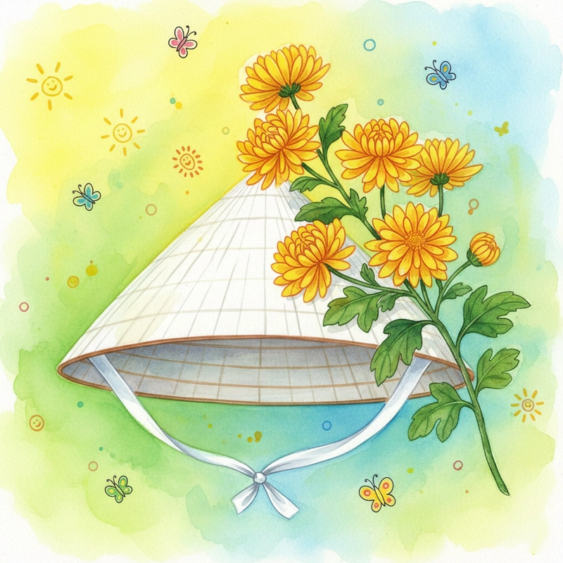 Vẽ tranh hoa cúc vàng cảm xúc