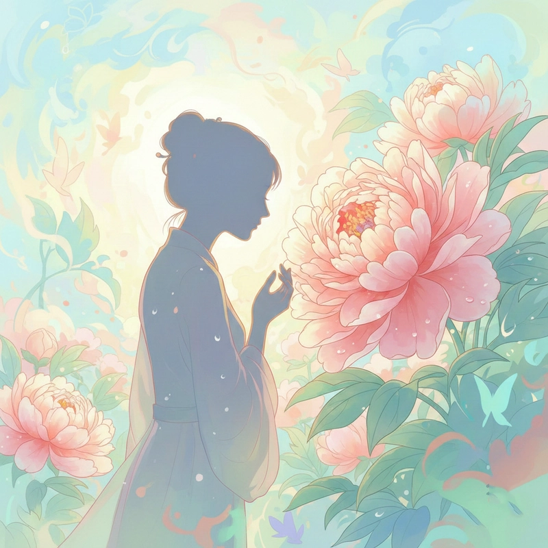 Vẽ tranh hoa mẫu đơn Trung Quốc