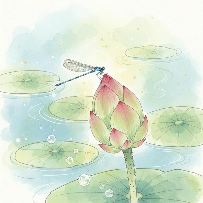 Vẽ tranh hoa sen sáng tạo