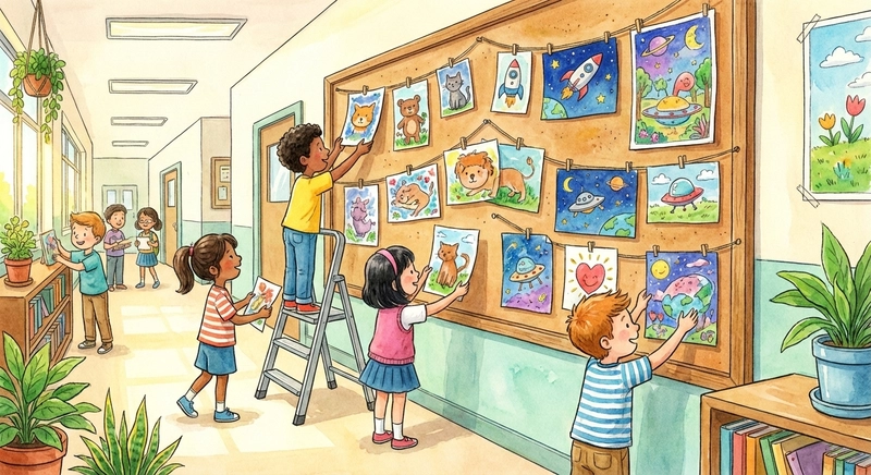 Vẽ tranh hoạt động ở trường đơn giản lớp 6