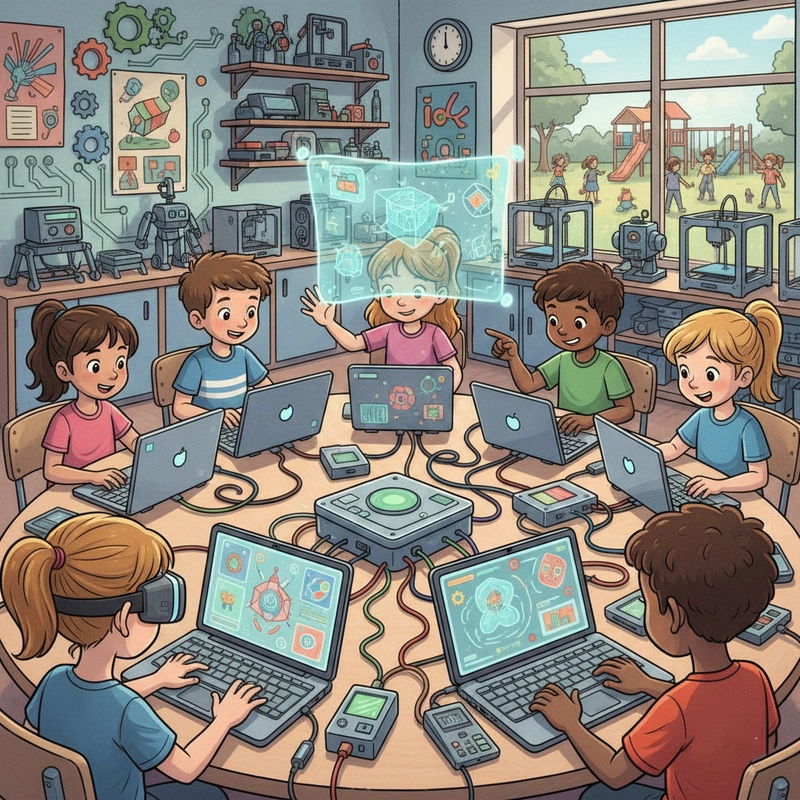 Vẽ tranh hoạt động ở trường học đường