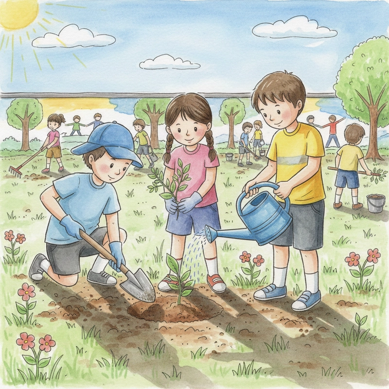 Vẽ tranh hoạt động vì cộng đồng trong đời sống