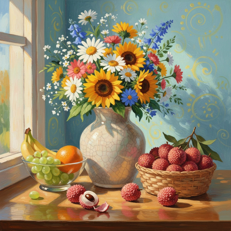 Vẽ tranh lọ hoa cho luyện vẽ