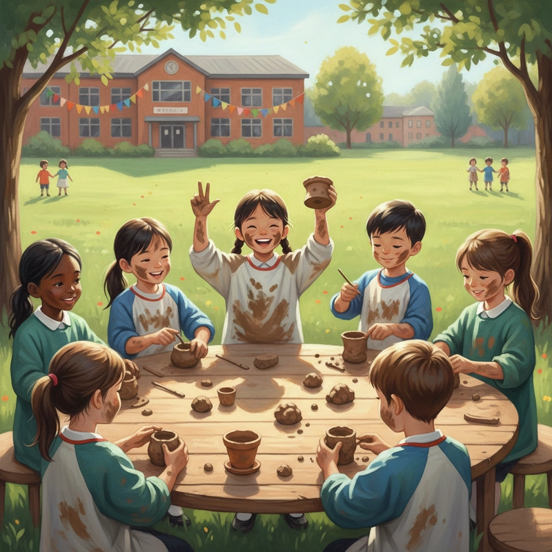 Vẽ tranh những hoạt động yêu thích ở trường gần gũi