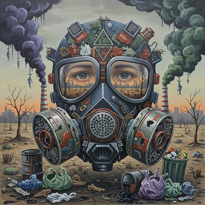 Vẽ tranh ô nhiễm môi trường truyền tải thông điệp cảnh báo