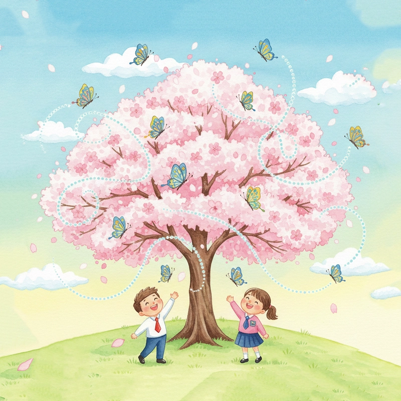 Vẽ tranh phong cảnh hoa đào đẹp