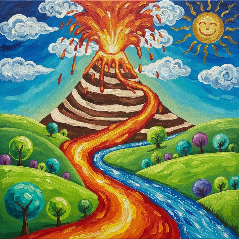 Vẽ tranh phong cảnh lớp 5 năng động