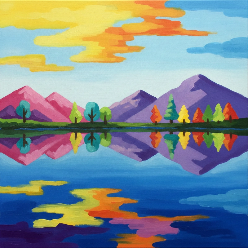 Vẽ tranh phong cảnh lớp 5 sáng tạo