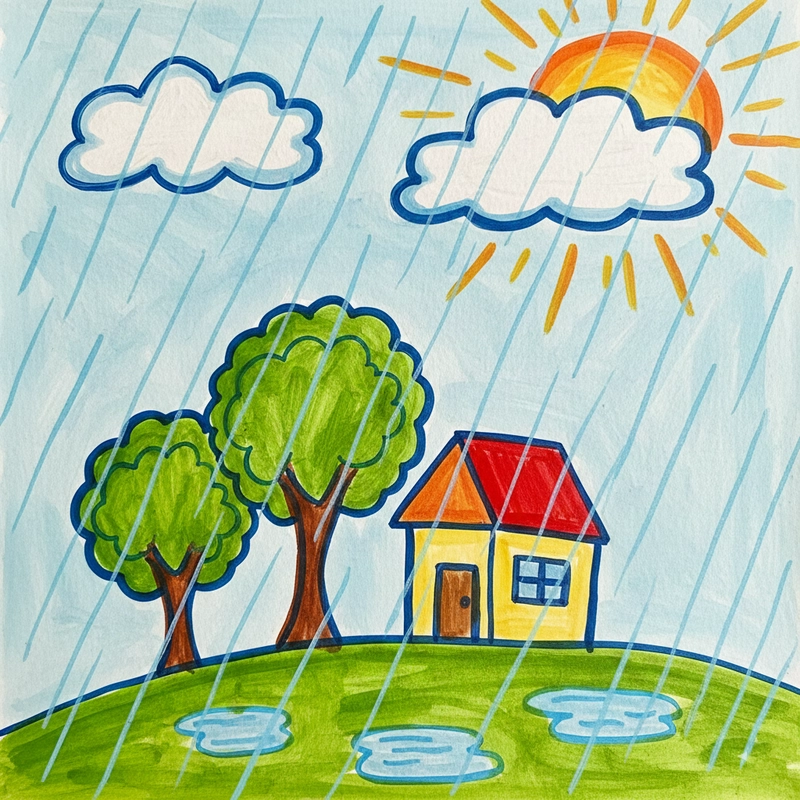 Vẽ tranh phong cảnh lớp 5 sinh động và dễ