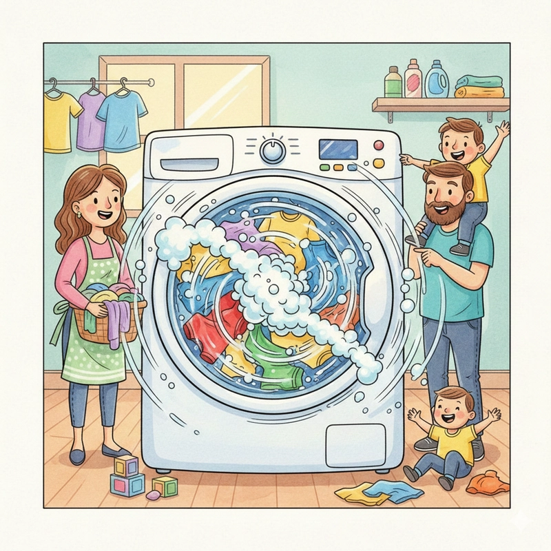 Vẽ tranh sinh hoạt gia đình đơn giản mà ý nghĩa