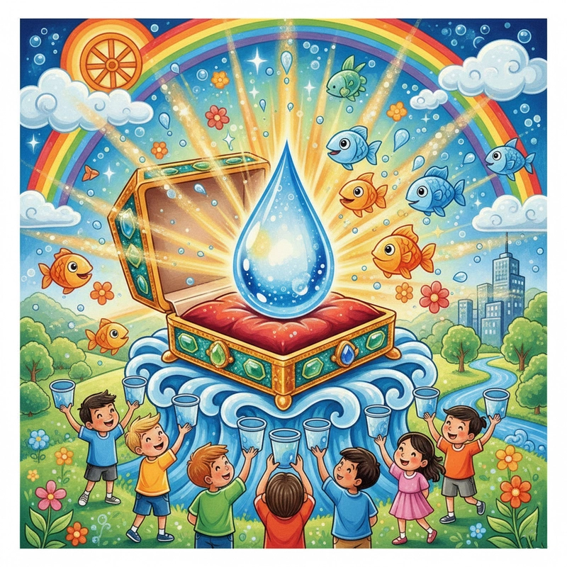 Vẽ tranh tiết kiệm nguồn nước bền vững