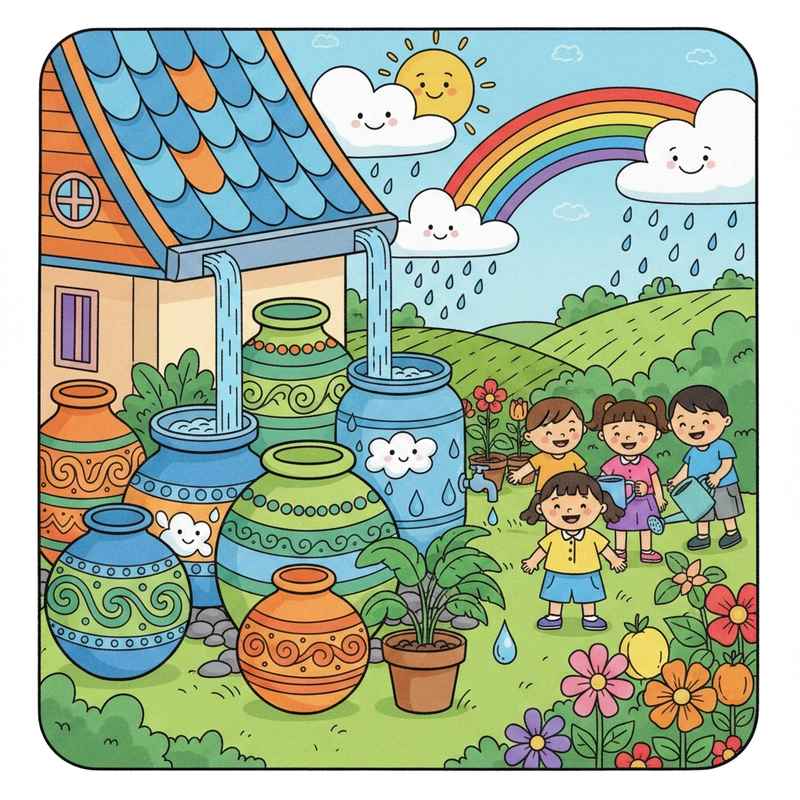 Vẽ tranh tiết kiệm nước đơn giản mà đẹp