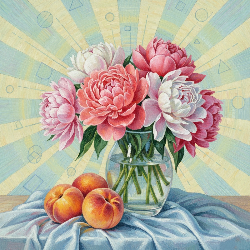 Vẽ tranh tĩnh vật lọ hoa và quả tham khảo