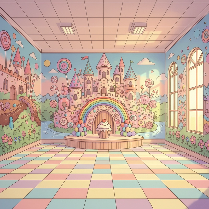 Vẽ tranh trang trí hội trường đẹp nhất dành cho học sinh.