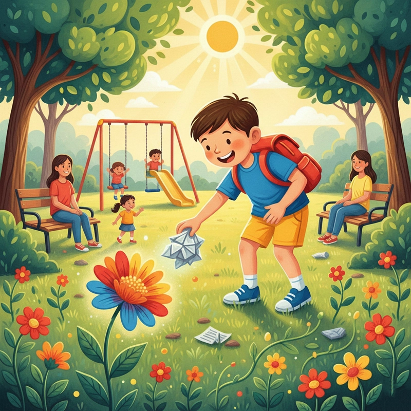 Vẽ tranh ứng xử văn minh nơi công cộng đầy màu sắc