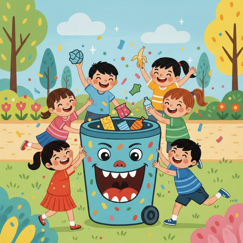 Vẽ tranh ứng xử văn minh nơi công cộng đơn giản