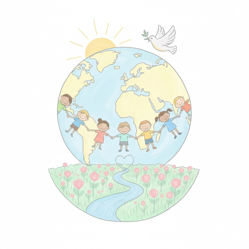 Vẽ tranh về hòa bình và tình đoàn kết