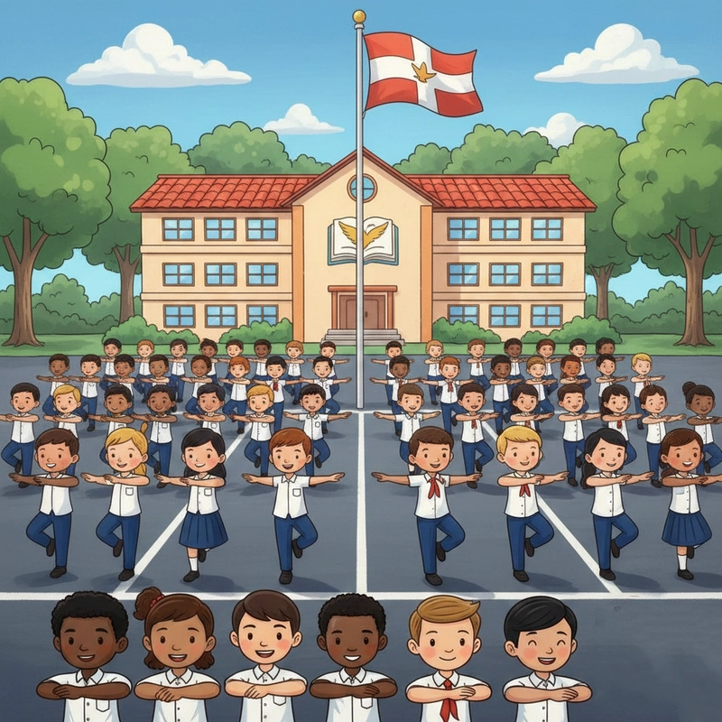 Vẽ tranh về hoạt động ở trường sinh động