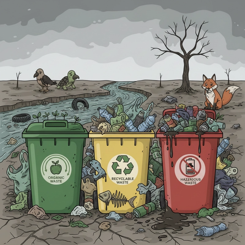 Vẽ tranh về ô nhiễm môi trường gần gũi đời sống