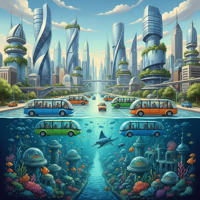 Vẽ tranh về thành phố tương lai ý nghĩa