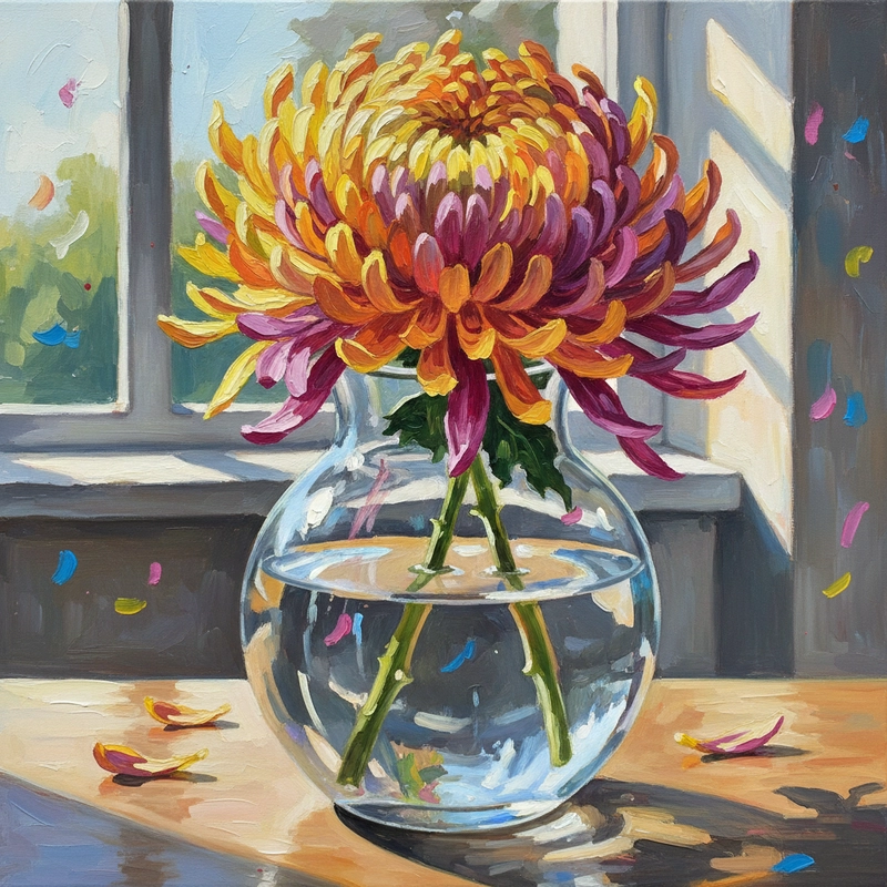 Ý tưởng tranh cúc đại đoá đẹp