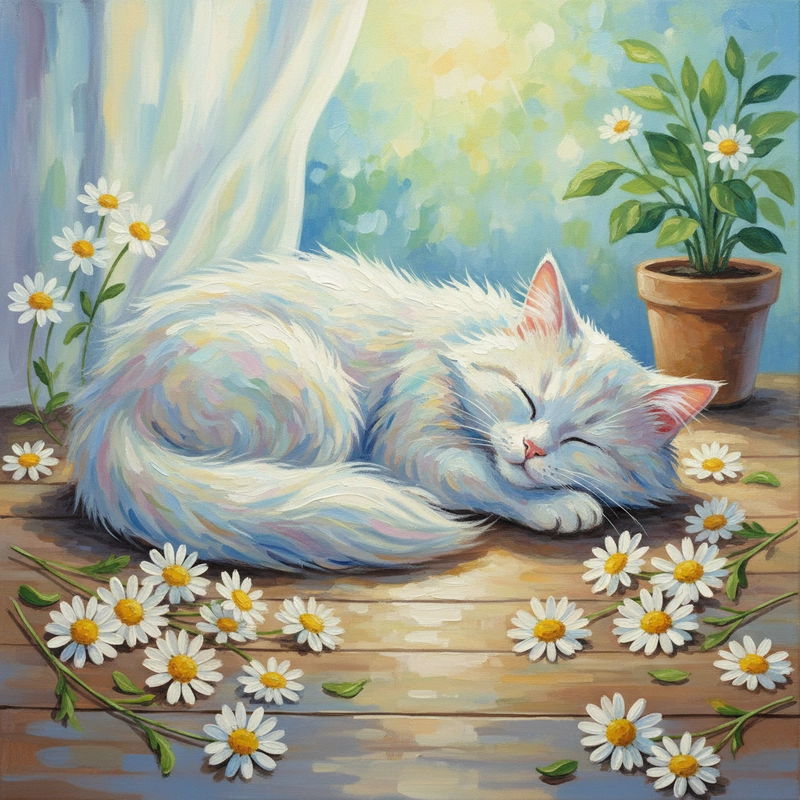 Ý tưởng tranh cúc họa mi