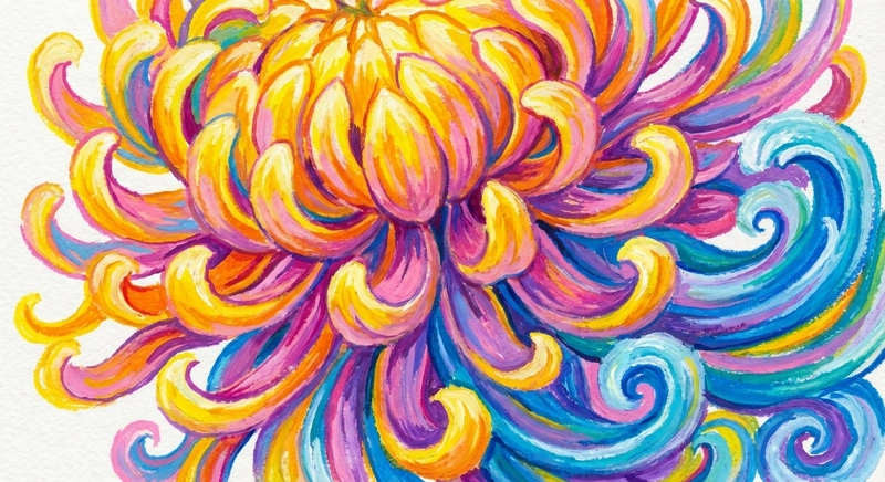 Ý tưởng tranh hoa cúc đại đoá